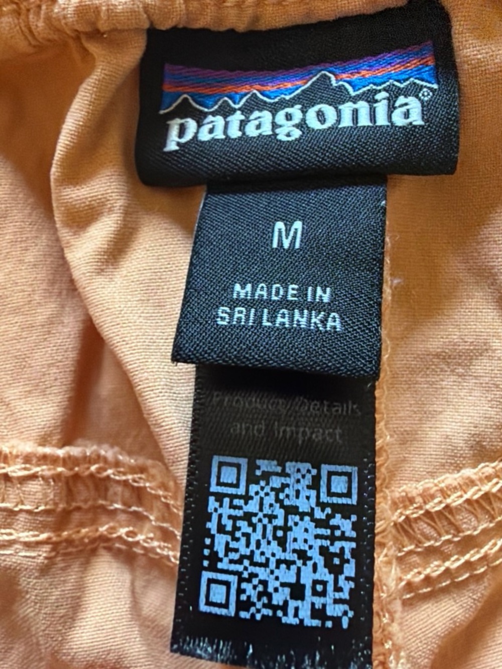 Patagonia Peach Utility Skort with Webbing Belt - Picture 4 of 4